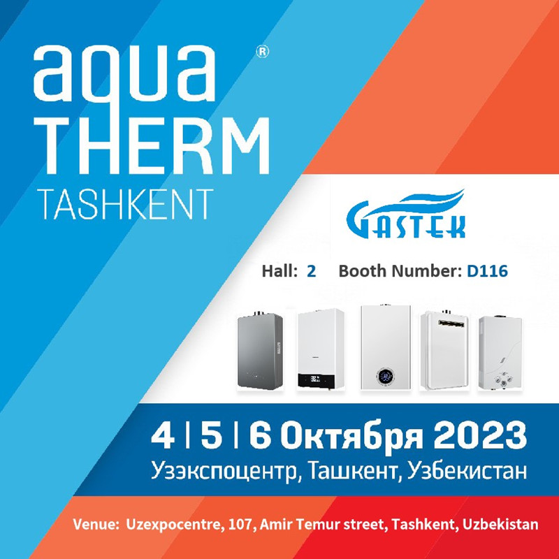 ZHONGSHAN GASTEK HOME APPLIANCE COMPANY LIMITED apresentará aquecedores e caldeiras de água a gás inovadores na Feira de Tashkent