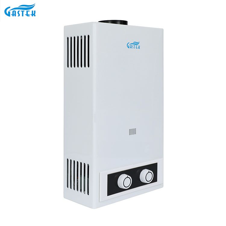 Tipo de combustão de eletrodomésticos montado na parede Gêiser de gás instantâneo sem tanque de GLP para chuveiro